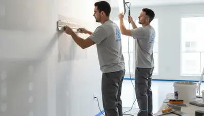 Professional drywall repair and wall restoration by expert painters in Allen, TX homes