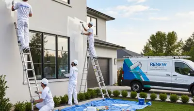 Professional exterior house painting in Allen, TX by skilled local painters using weather-resistant coatings