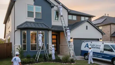 Professional house painters in Allen TX providing expert exterior home painting services