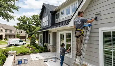 Professional house painters in Allen TX providing expert residential exterior painting services