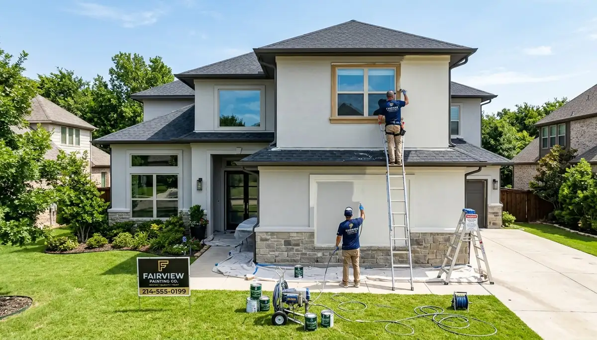 Professional house painters in Allen TX providing expert exterior home painting services