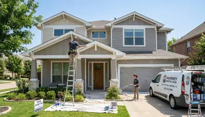Professional house painters in Allen TX providing expert exterior and interior painting services