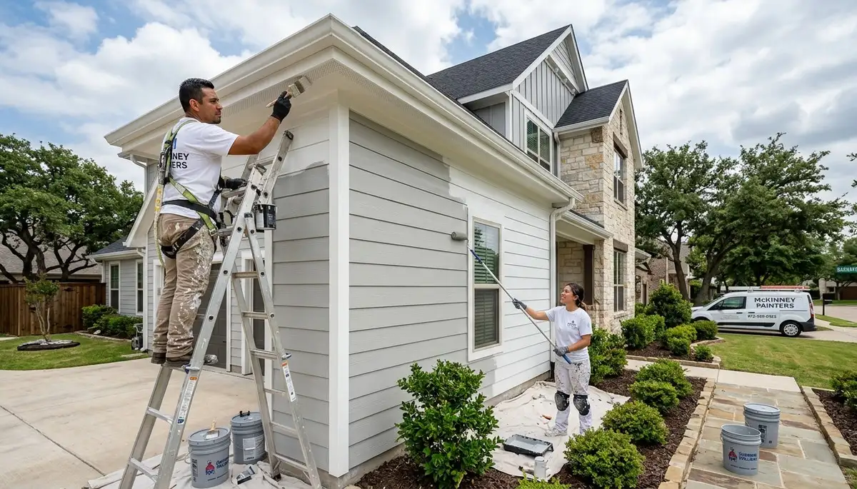 Professional house painters in Allen TX providing exterior and interior painting services