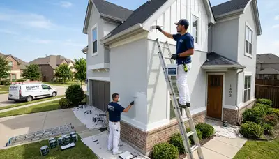 Professional house painters in Allen TX providing expert residential exterior painting services
