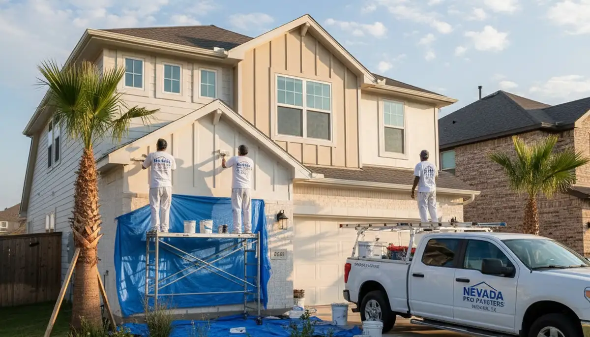 House painters in Allen, TX providing professional exterior and interior painting services