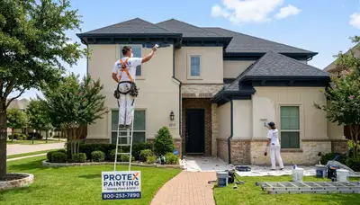 Professional house painters in Allen, TX providing expert exterior and interior painting services
