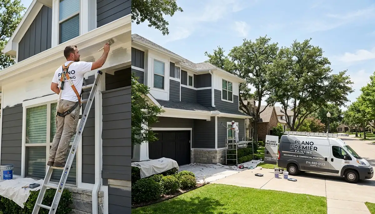 Professional house painters in Allen, TX providing expert exterior home painting services