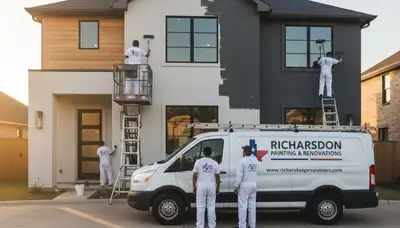 Professional house painters in Allen TX providing exterior and interior home painting services