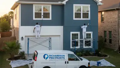 Professional house painters in Allen TX providing expert residential exterior painting services