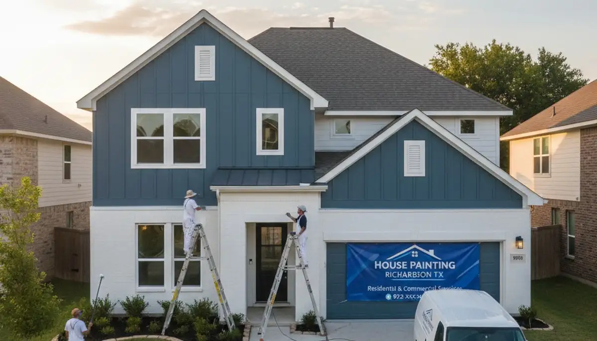 Professional house painters in Allen TX providing exterior and interior painting services