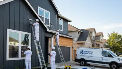 House painters in Allen, TX providing professional interior and exterior painting services