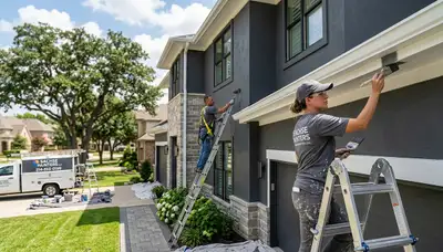Professional house painters in Allen TX providing expert residential exterior painting services