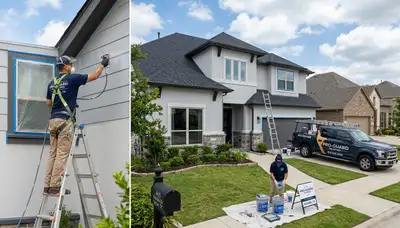 Professional house painters in Allen TX providing exterior and interior home painting services