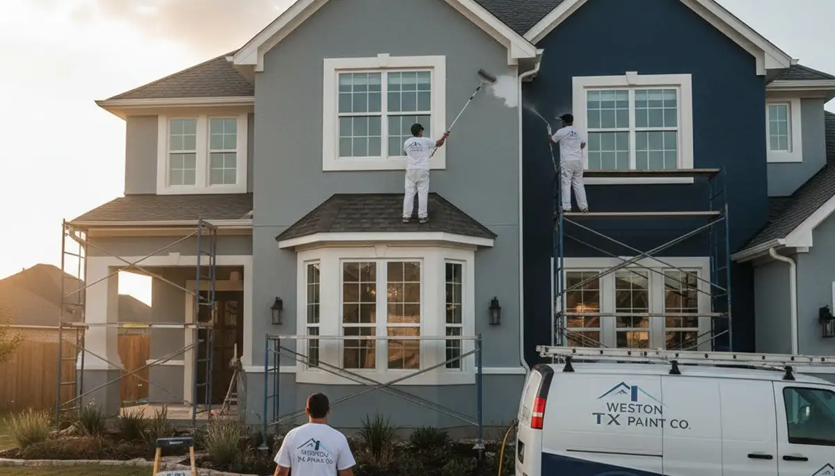 House painters in Allen, TX providing professional residential painting services