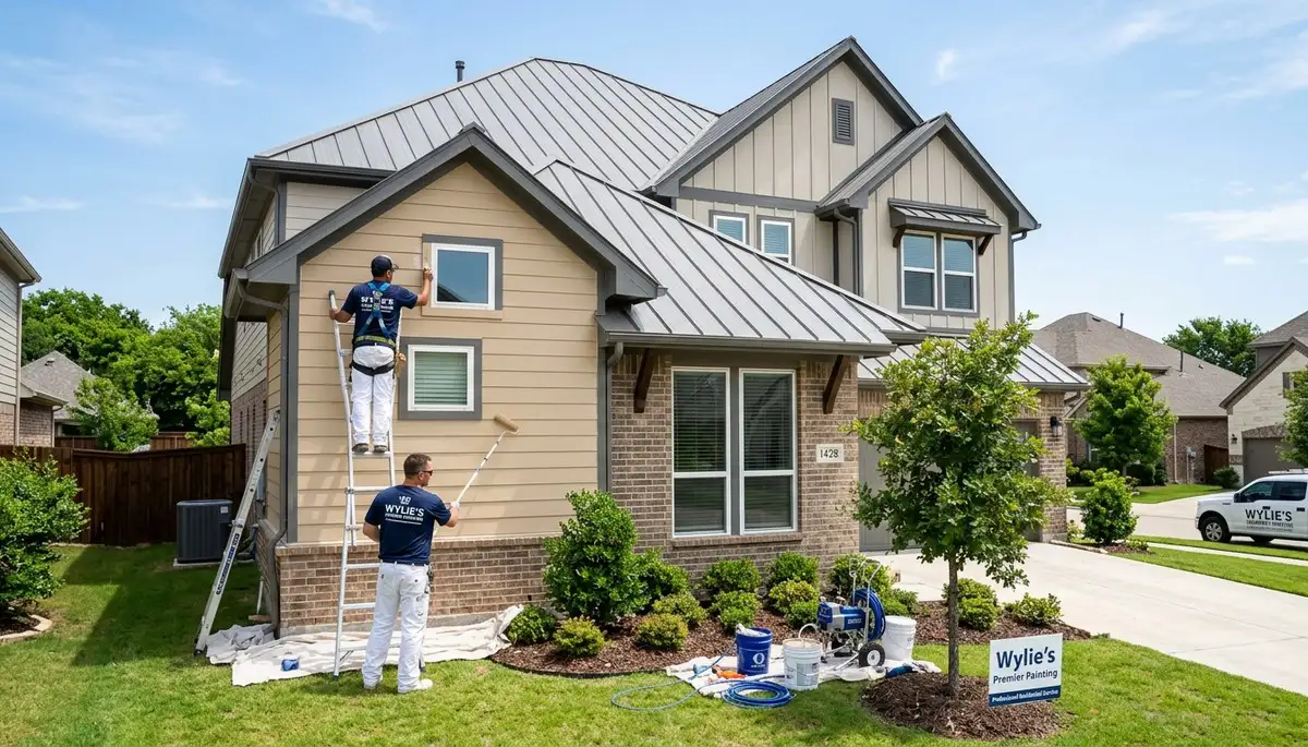 Professional house painters in Allen TX providing residential exterior painting services