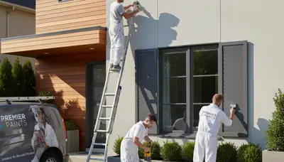 Professional shutter painting and refinishing on residential home exterior in Allen, TX