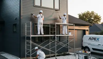 Professional siding painting on a Texas home exterior by expert painters in Allen, TX