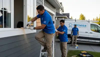 Technician repairing exterior wood rot on home siding in Allen, TX for expert wood restoration service